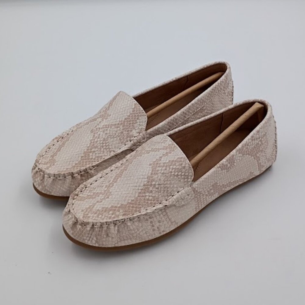Aerosoles Driving Style Loafers Snake Print Women's Size 7.5, 8